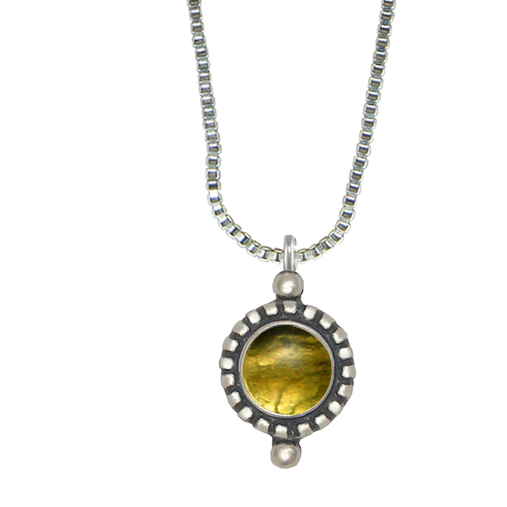 Sterling Silver Little Citrine Pendant Necklace